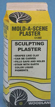 Dollhouse Miniature Mold-A-Scene Plaster 1/2 Gal